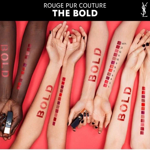 5 for 25⚡️YSL The Bold High Pigment Lipstick in 1971 Rouge Provocation 0.8g - Picture 8 of 13